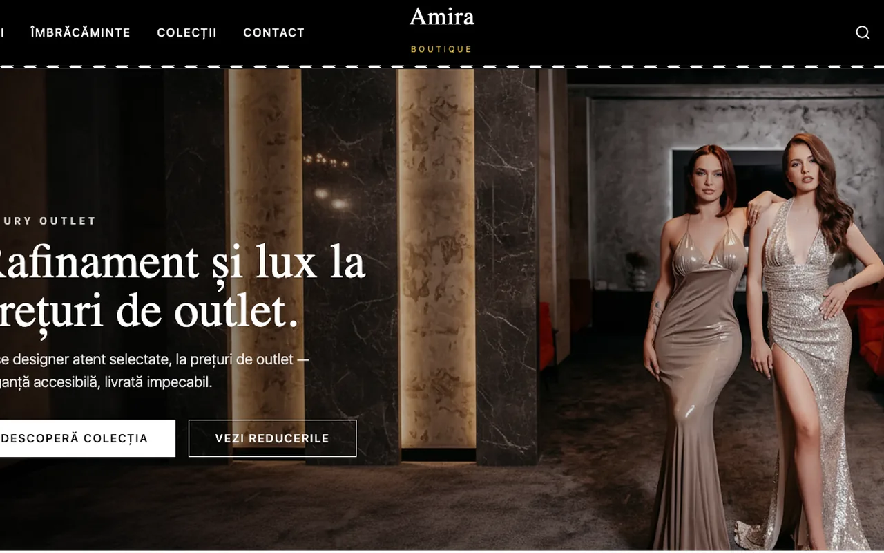 Magazin online luxury outlet — piese fashion designer la preturi de outlet, experienta vizuala premium.
